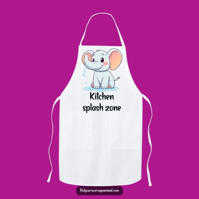 Funny Elephant Trunk Spray Apron - Kitchen Fun Cooking Gift