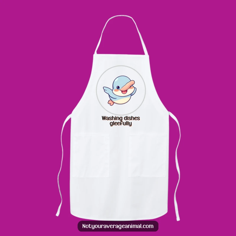 Funny Platypus Swimming Apron: Cook with a Smile and Aquatic Flair