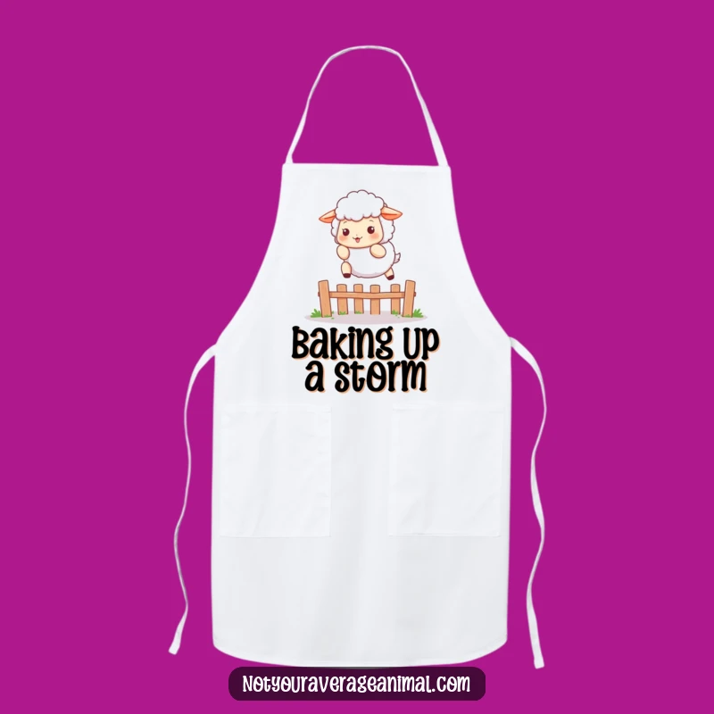 Funny Sheep Apron: Playful Leaper for Cheerful Kitchen Adventures Gift
