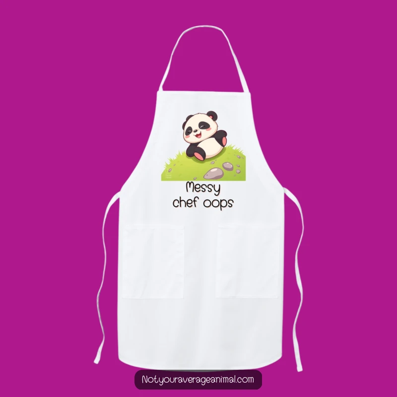 Funny Panda Apron: Giggling Cub Rolling Chef For A Joyful Funny Gift