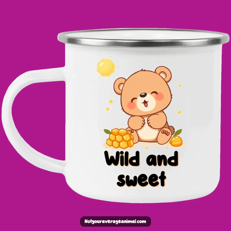 Funny Giggling Bear Cub Camping Mug - Adventure Animal Humor Cup