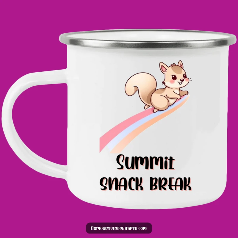 Funny Squirrel Rainbow Camping Mug: Whimsical Drinkware for Adventures