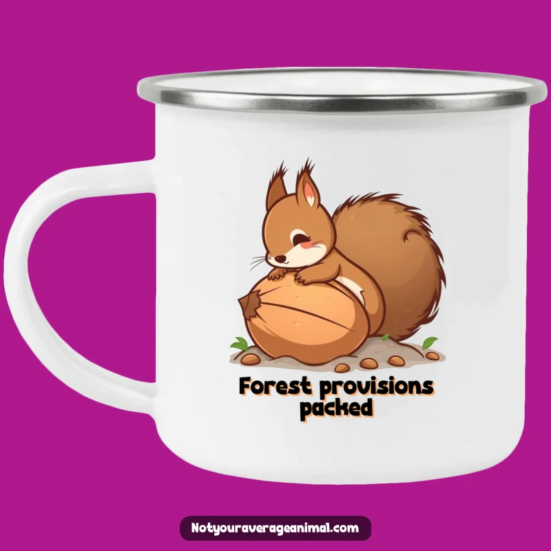Funny Squirrel's Campfire Nut Mug - Durable & Hilarious Outdoor Gift