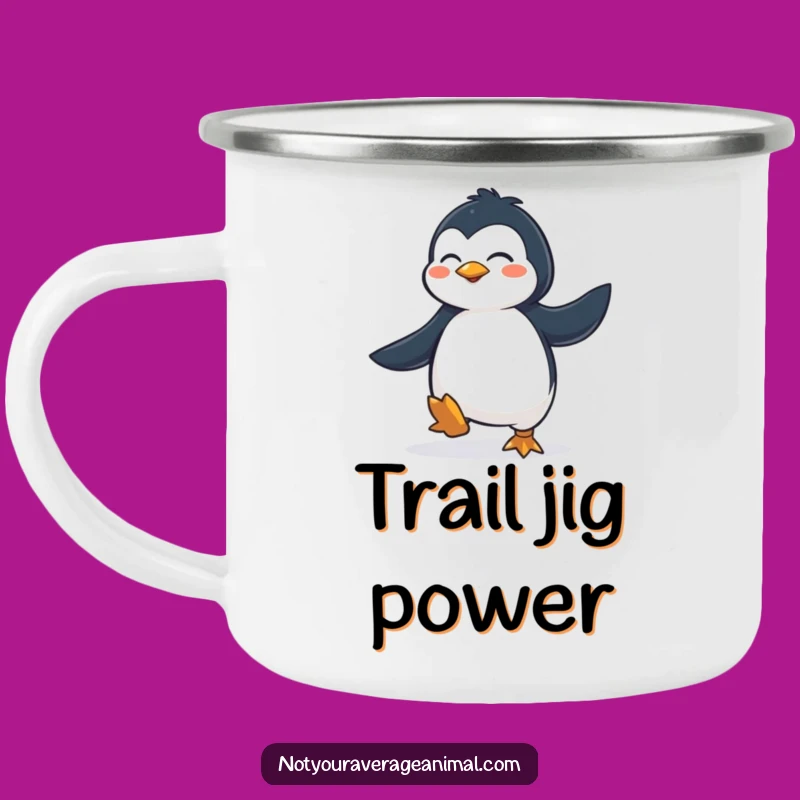 Funny Penguin Jig Camping Mug: Adventure and Laughter On-the-Go with this Hilarious Mug