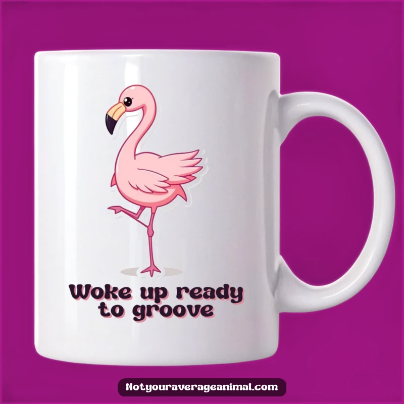 Funny Flamingo Dance Mug: Lively Moves for a Fun Gift