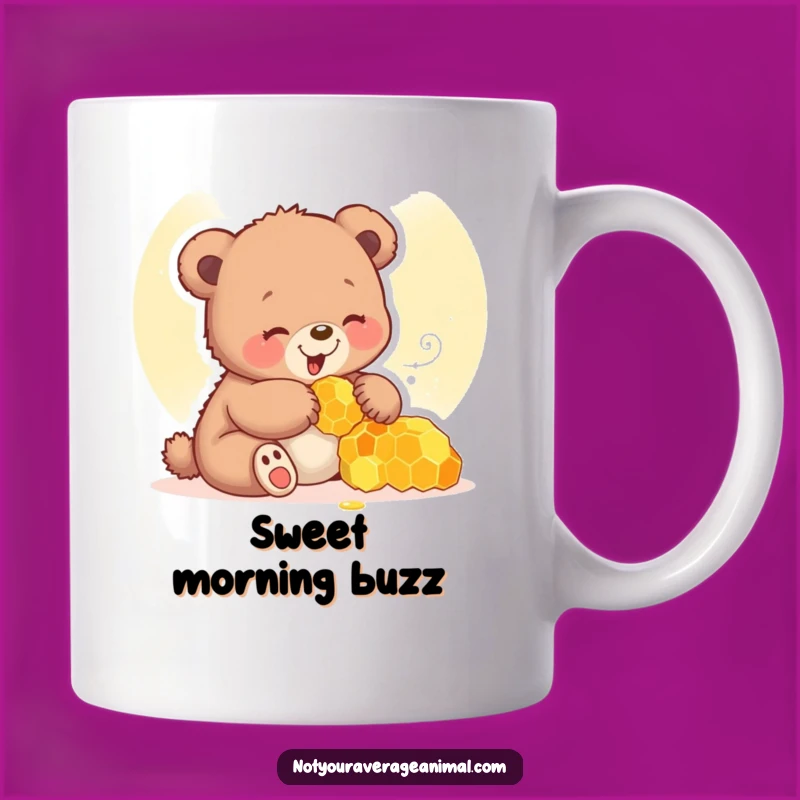 Funny Bear Cub Mug: Giggle Your Mornings Away with Sweet Honey Fun!