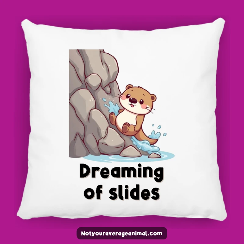 Funny Otter Splash Pillow: Cuddle Up with Playful Adventure