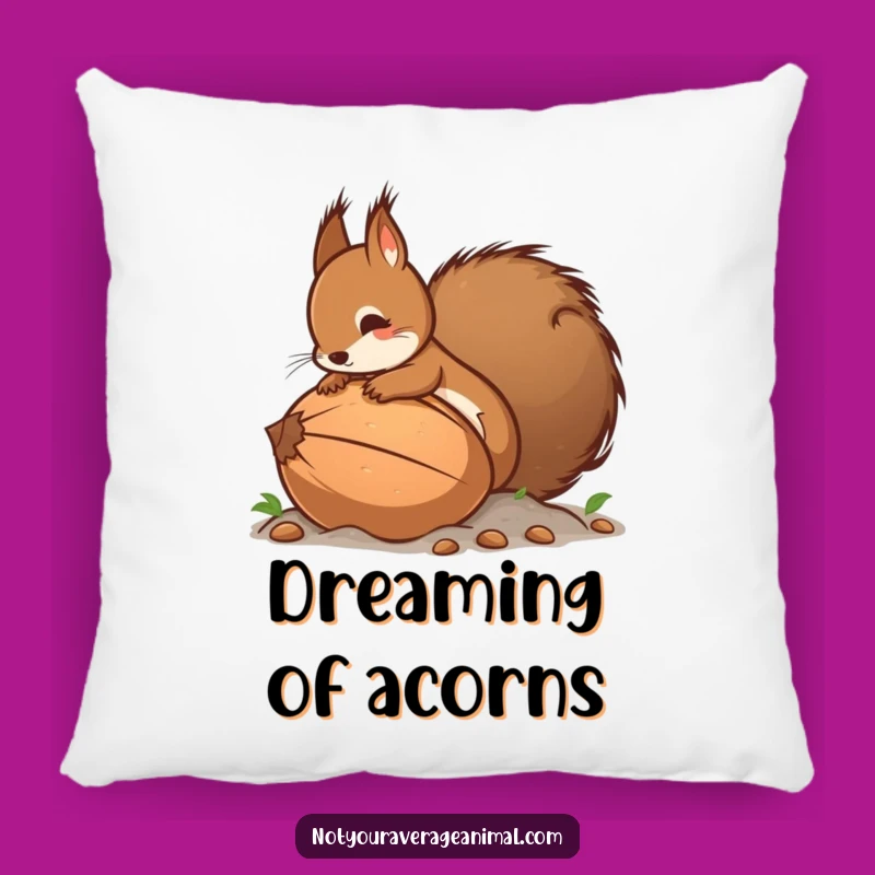 Funny Squirrel's Nut Pillow - Comfy & Hilarious Home Accent
