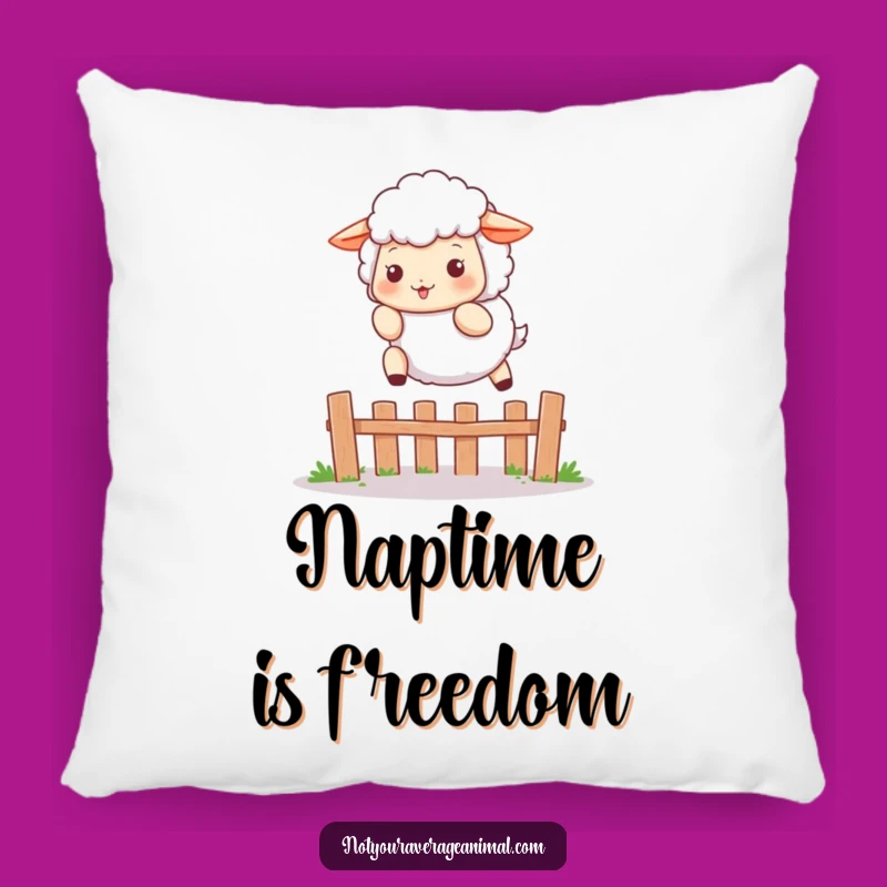 Funny Sheep Pillow: Playful Leaper for Cozy Farm Dreams Gift