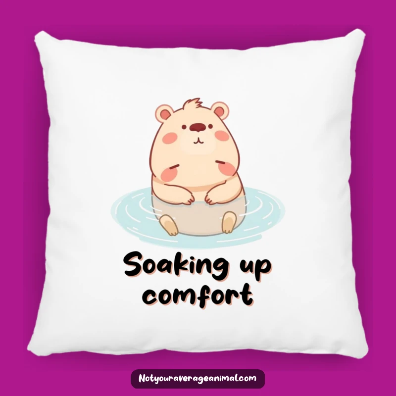 Soft Funny Capybara Relaxing Pillow: Cozy Comfort for Peaceful Slumbers