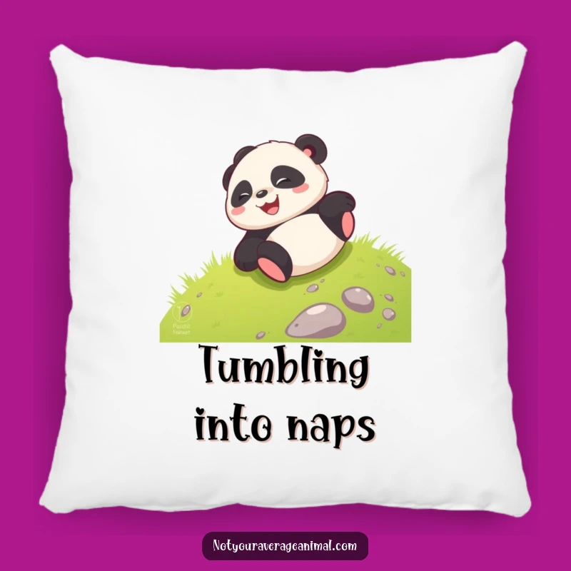 Funny Panda Pillow: Giggling Cub Joyful Comfort, A Cozy Funny Gift