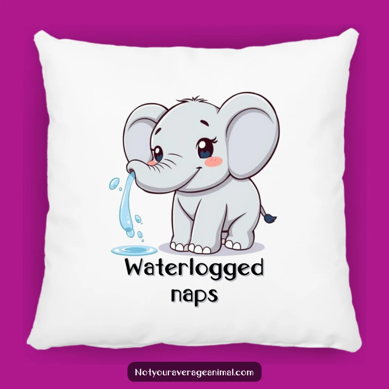 Funny Elephant Pillow: Cuddle Up with a Happy, Water-Spraying Friend!