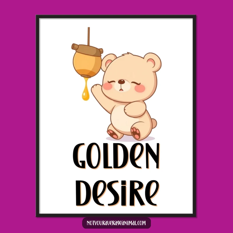 Funny Digital Art: Bear Cub's Sweet Honeypot Reach