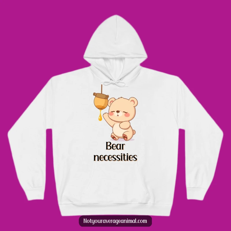 Funny Bear Hoodie: Cozy Sleepy Cub's Sweet Honeypot