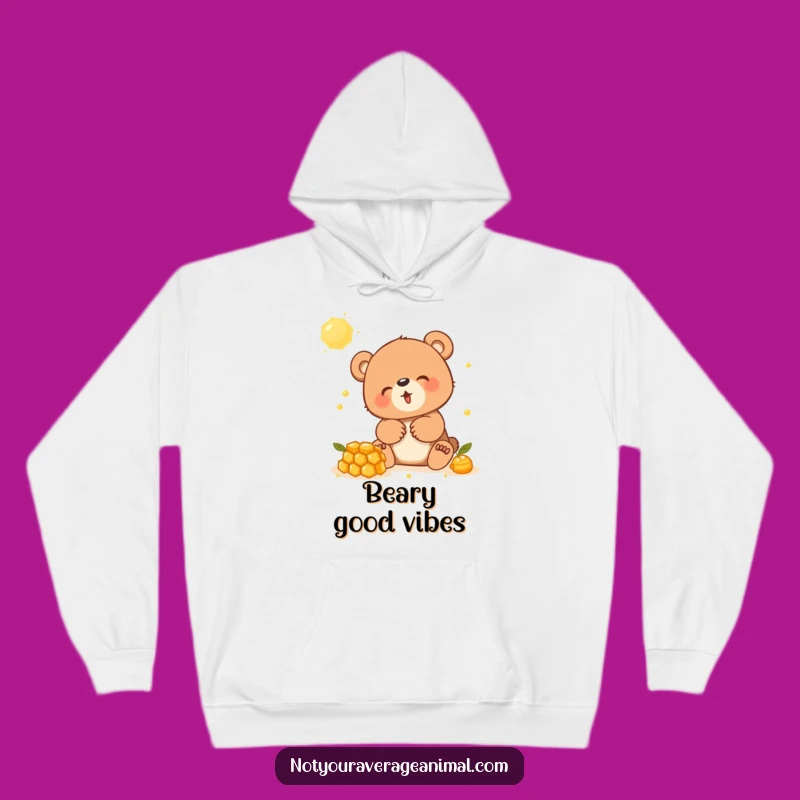 Funny Giggling Bear Cub Hoodie - Cozy Animal Humor Sweatshirt Gift