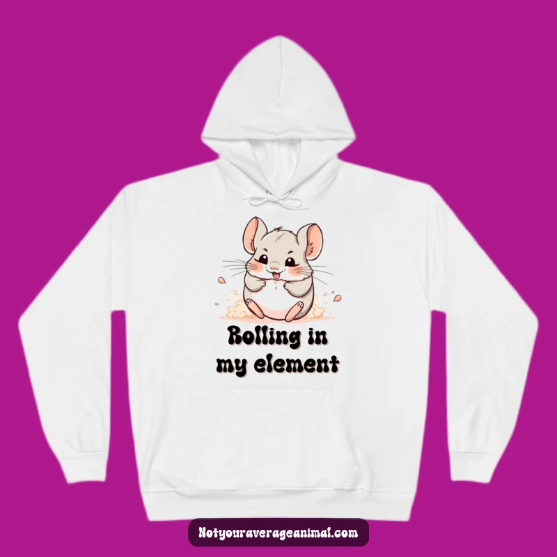 Cozy Funny Chinchilla Dust Hoodie: Wrap Yourself in Playful Warmth