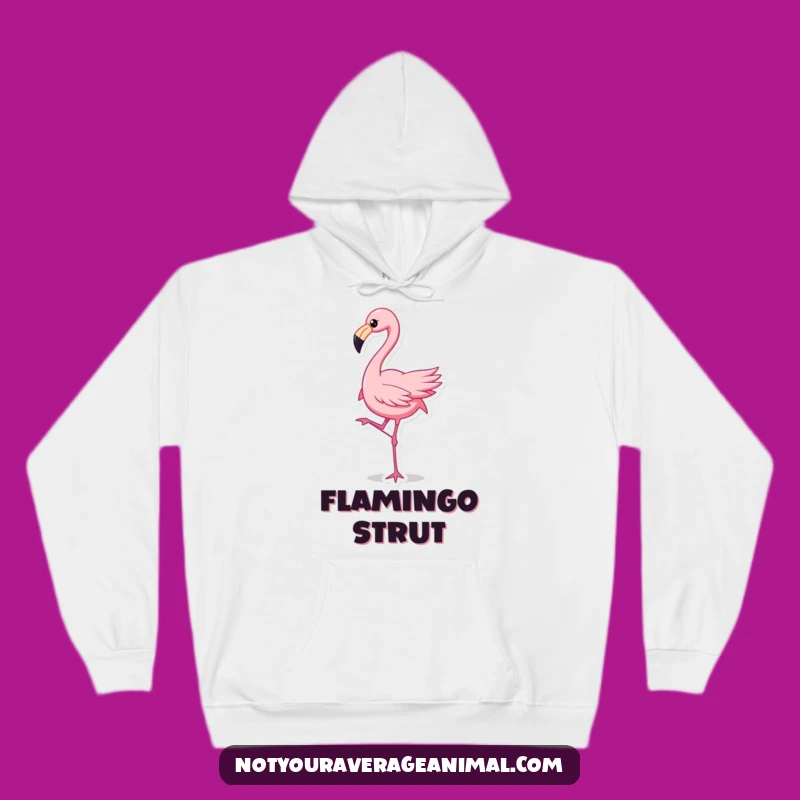 Funny Flamingo Dance Hoodie: Cozy Up with Lively Fowl Fun