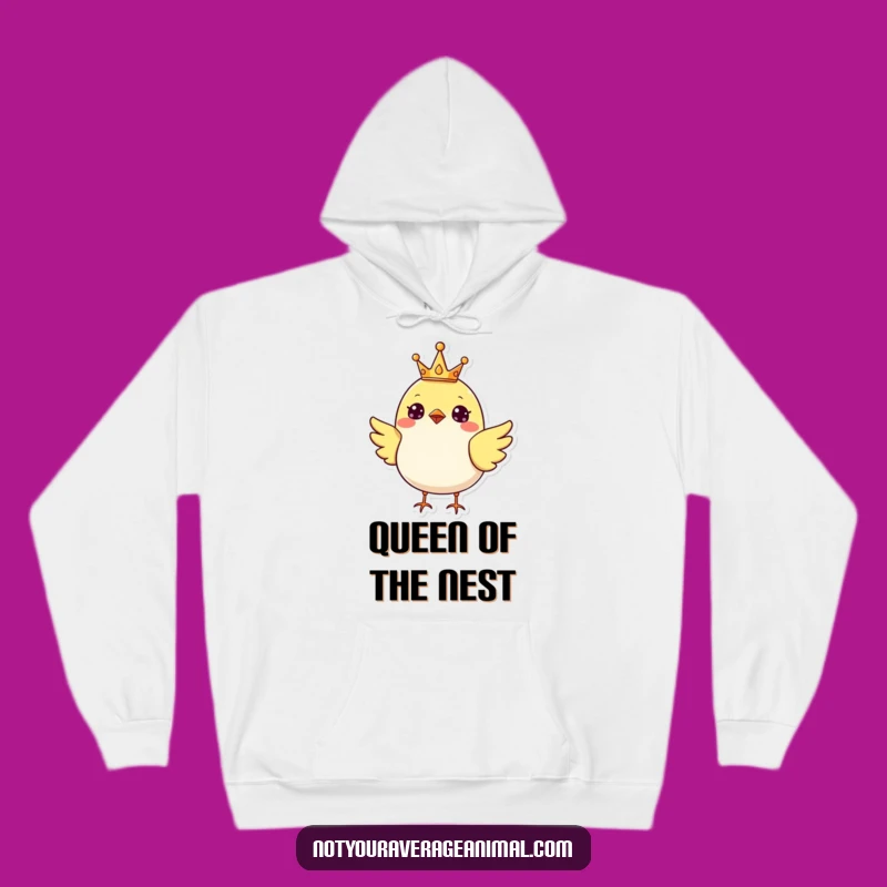 Funny Bird Hoodie: Cheerful Royal Cub Comfort, A Regal Funny Gift
