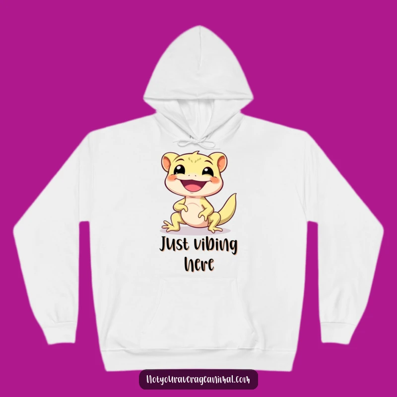 Funny Gecko Shimmy Hoodie: Cozy Up with This Hilarious and Happy Gecko Design!