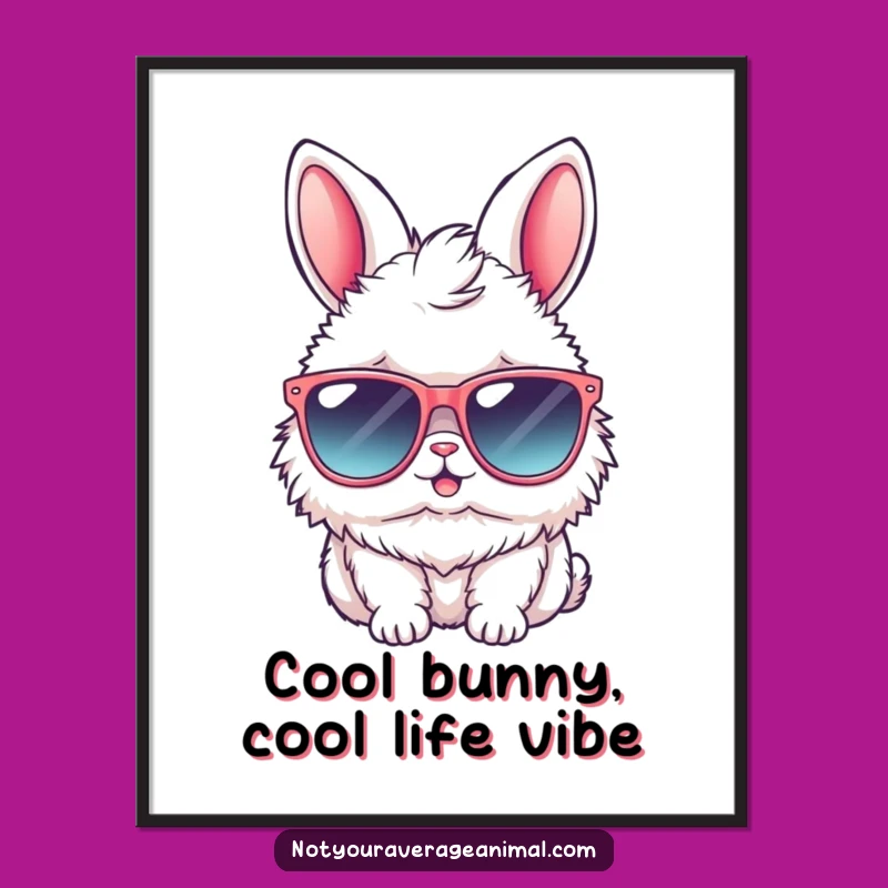 Free Printable Bunny Wall Art: Oversized Sunglasses Fun for Any Room