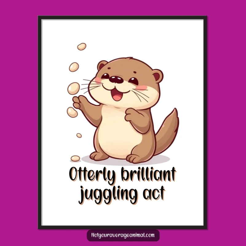 Add a touch of playful charm to your walls with this free printable otter art. Easy print at home decor!