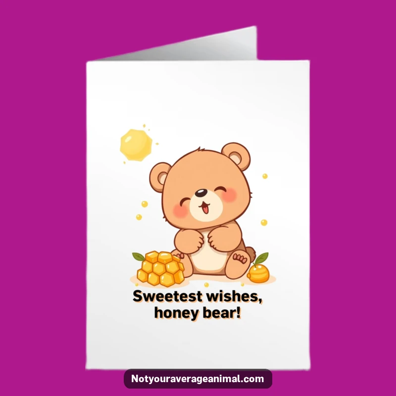 Free Printable Giggling Bear Cub Birthday Card - Funny Downloadable Gift for Kids