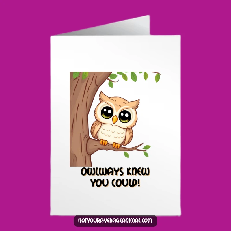 Free Printable Owl Congratulations Card: Curious Eyed Downloadable