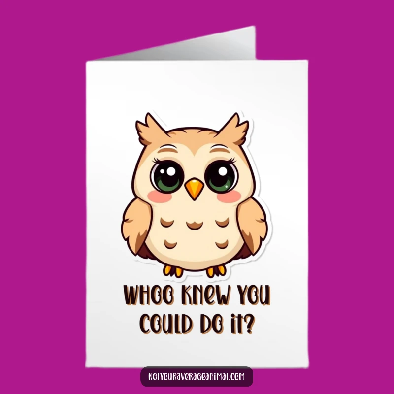 Free Printable Owl Congratulations Card - Smart Downloadable for Big Achievements