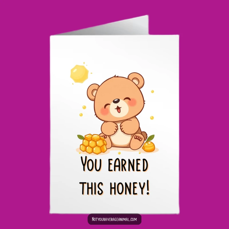 Free Printable Bear Cub Congratulations Card - Funny Downloadable for Any Achievement