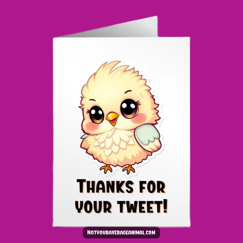 Free Printable Thank You Card: Chirpy Bird Gratitude for a Sweet DIY Gift