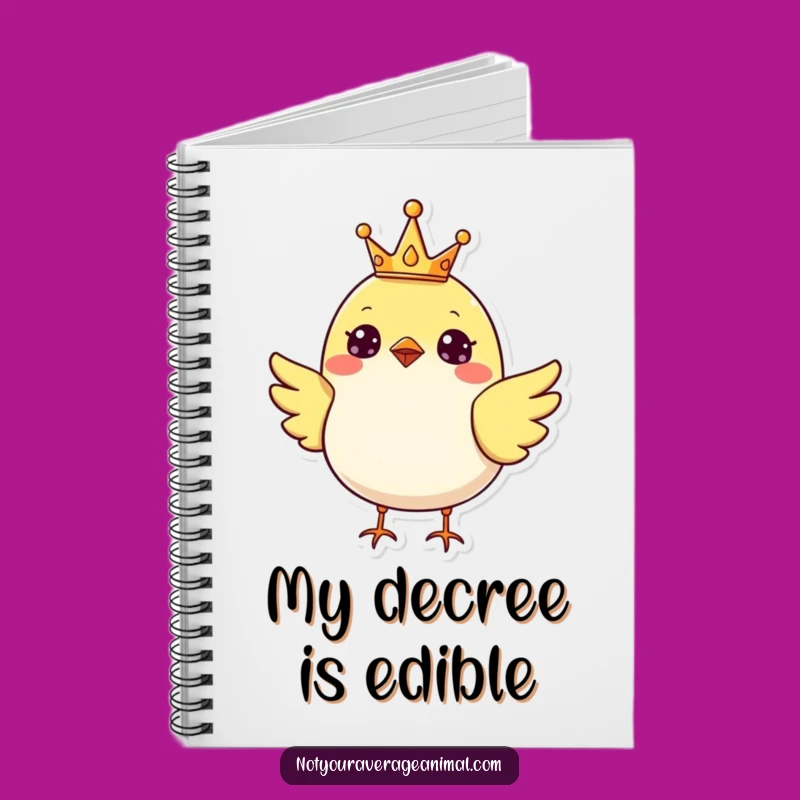 Funny Bird Notebook: Cheerful Crown For Ideas And A Fun Funny Gift
