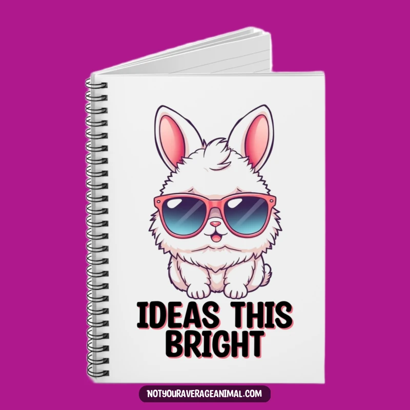 Funny Bunny Sunglasses Notebook: Cool Rabbit Journal for Ideas