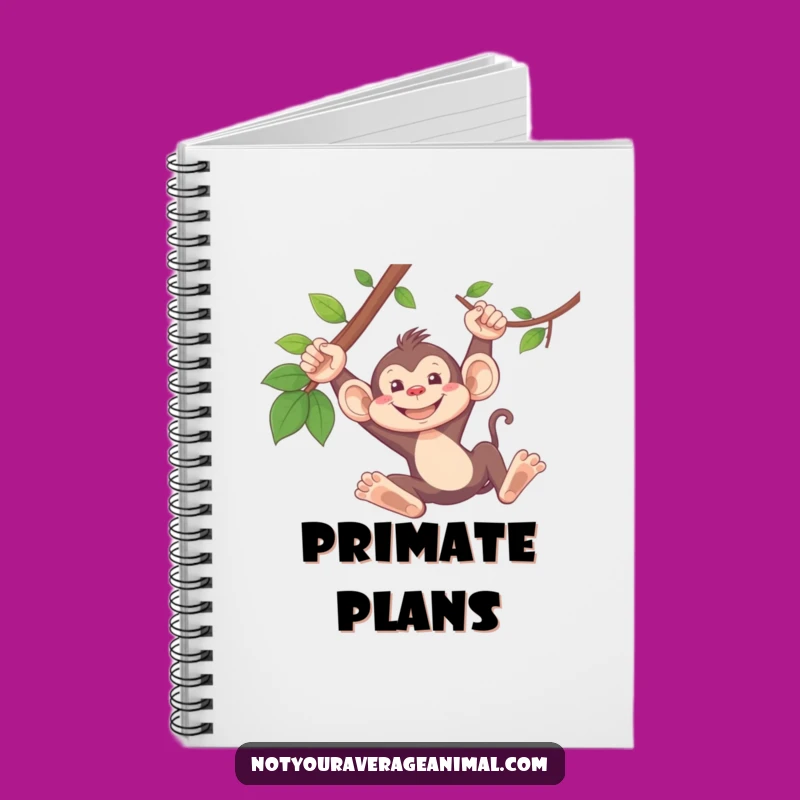 Funny Monkey Notebook: Jot Down Chimp-tastic Ideas with a Grinning Pal!
