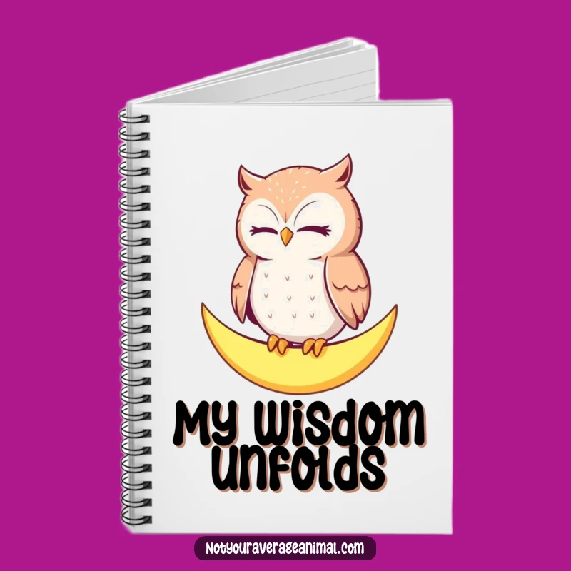 Funny Owl Moon Notebook: Capture Wise Thoughts, a Thoughtful Funny Gift
