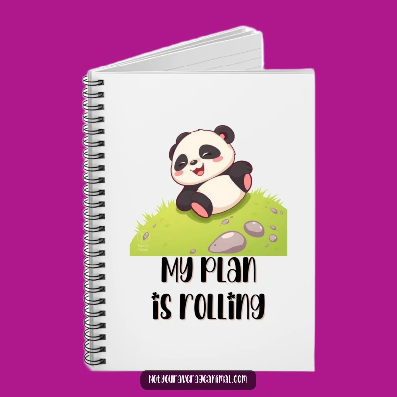 Funny Panda Notebook: Giggling Cub Rolls For Ideas And A Fun Funny Gift