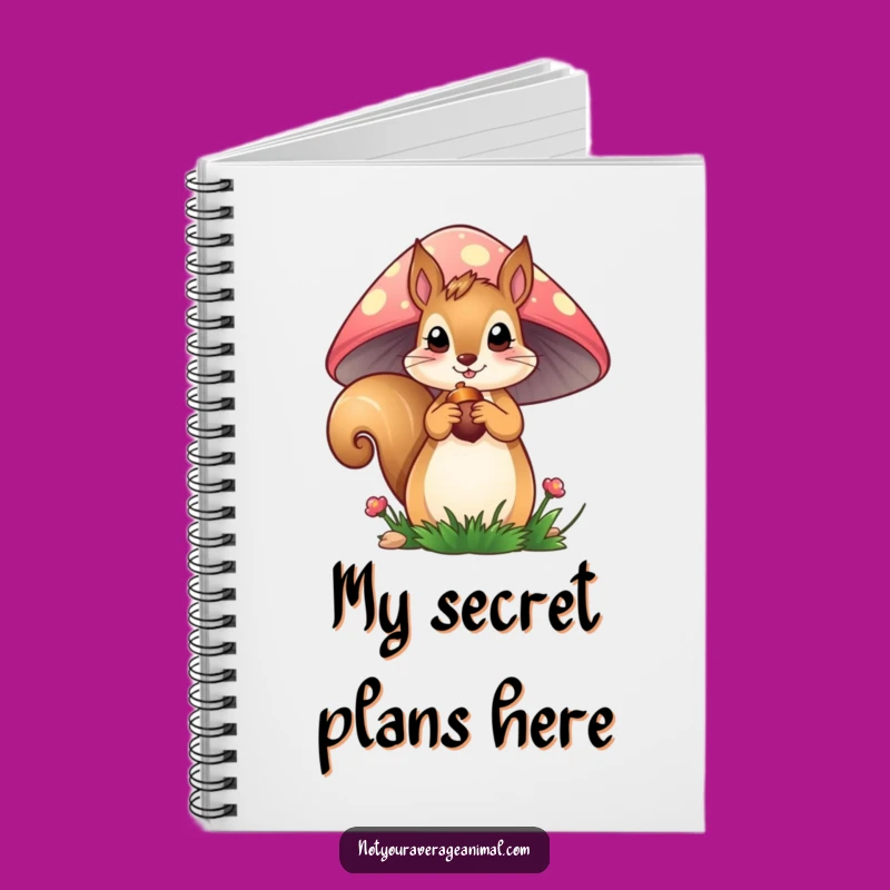 Funny Squirrel Notebook: Curious Thoughts from Mushroom Home, a Writer's Funny Gift!
