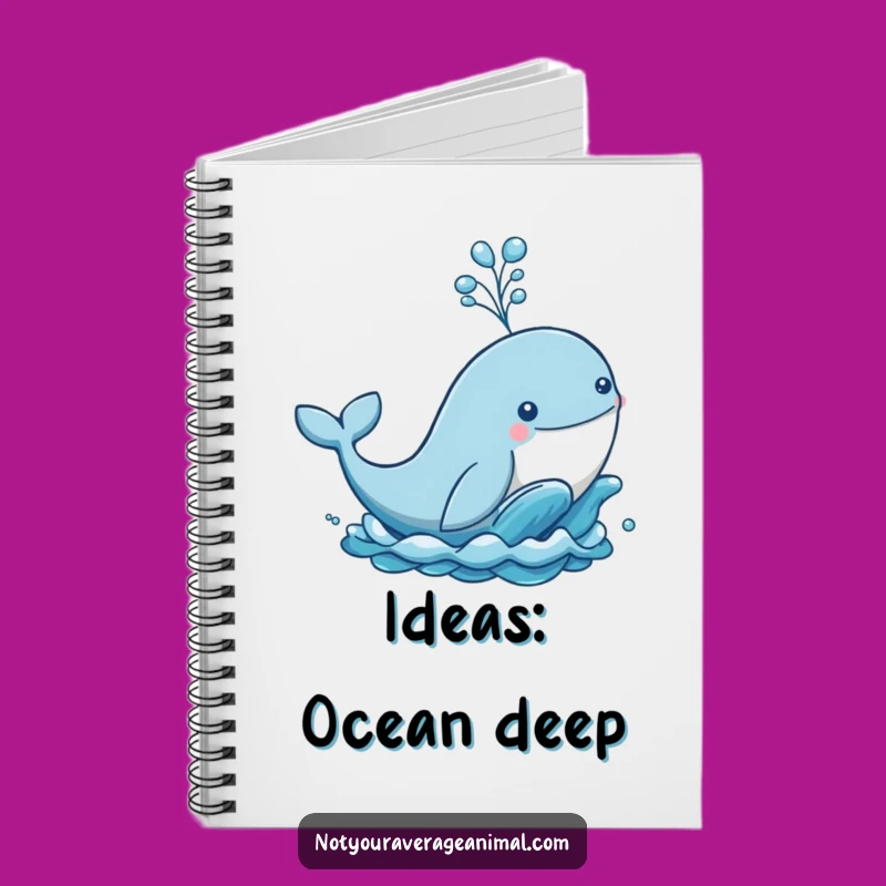 Funny Whale Ocean Notebook - Playful & Hilarious Journal