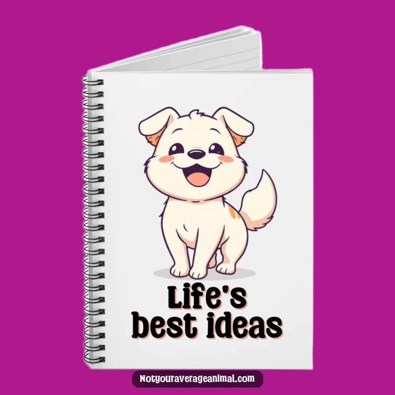 Funny Happy Dog Notebook: Journal Your Thoughts with Canine Joy