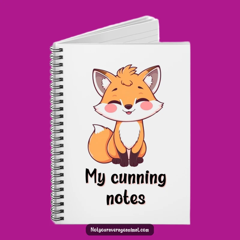 Funny Winking Fox Notebook - Jot Down Your Sly Ideas