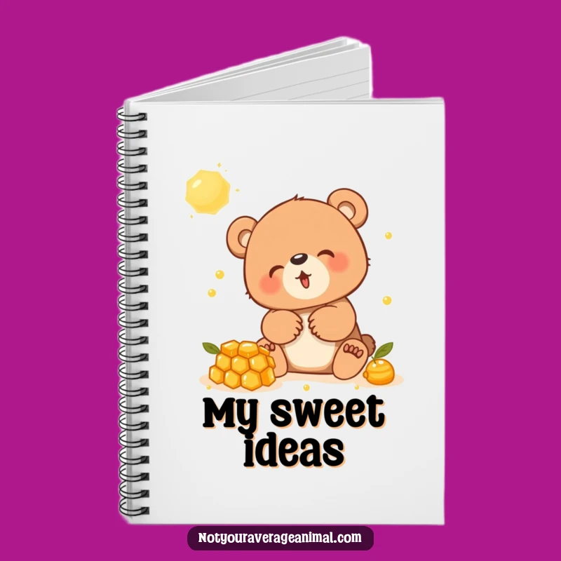 Funny Giggling Bear Cub Notebook - Cute Animal Journal Gift