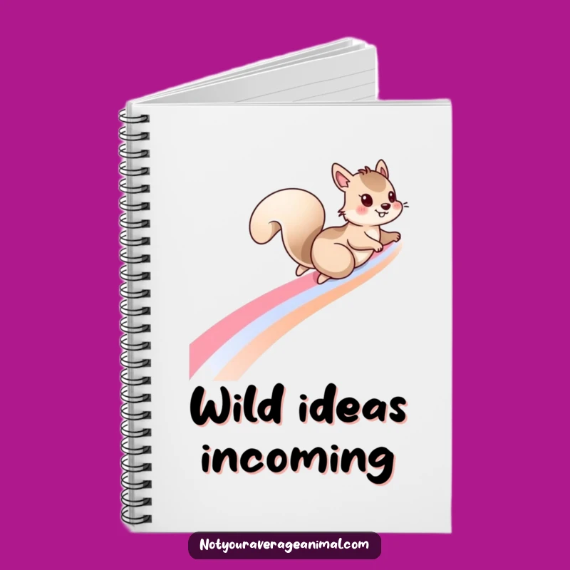 Funny Squirrel Rainbow Notebook: Journal Your Adventures and Dreams
