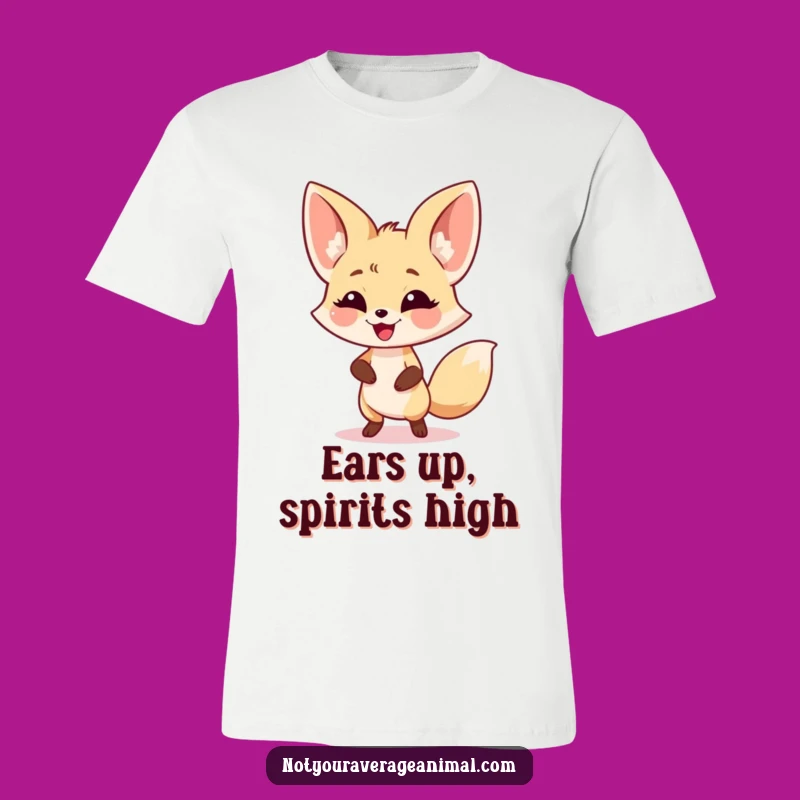 Funny Fennec Fox Dance T-Shirt - Wacky Ears Tee Gift