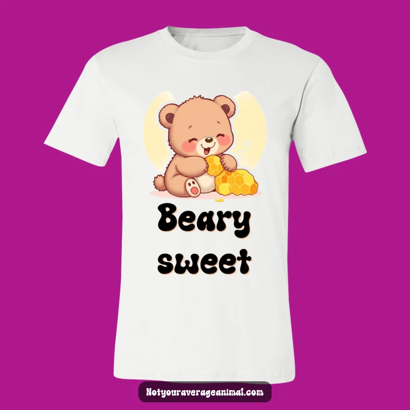Funny Bear Cub T-Shirt: Wear Your Love for Honey and Giggles!