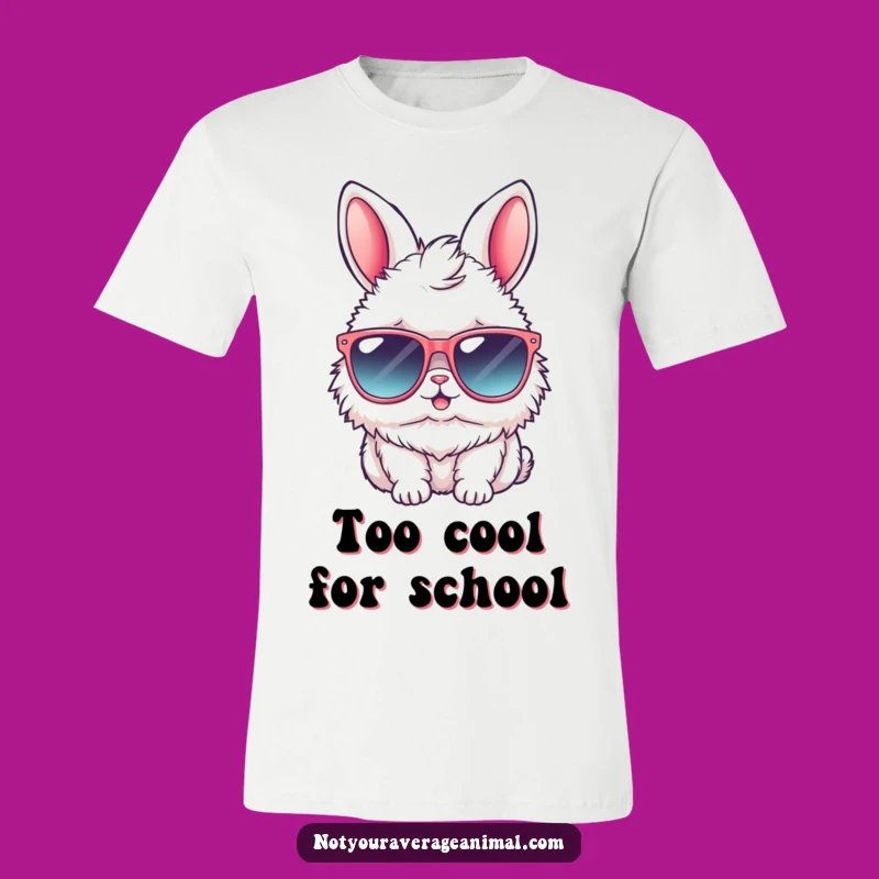 Funny Bunny Sunglasses T-Shirt: Stylish Rabbit Tee for Cool Vibes