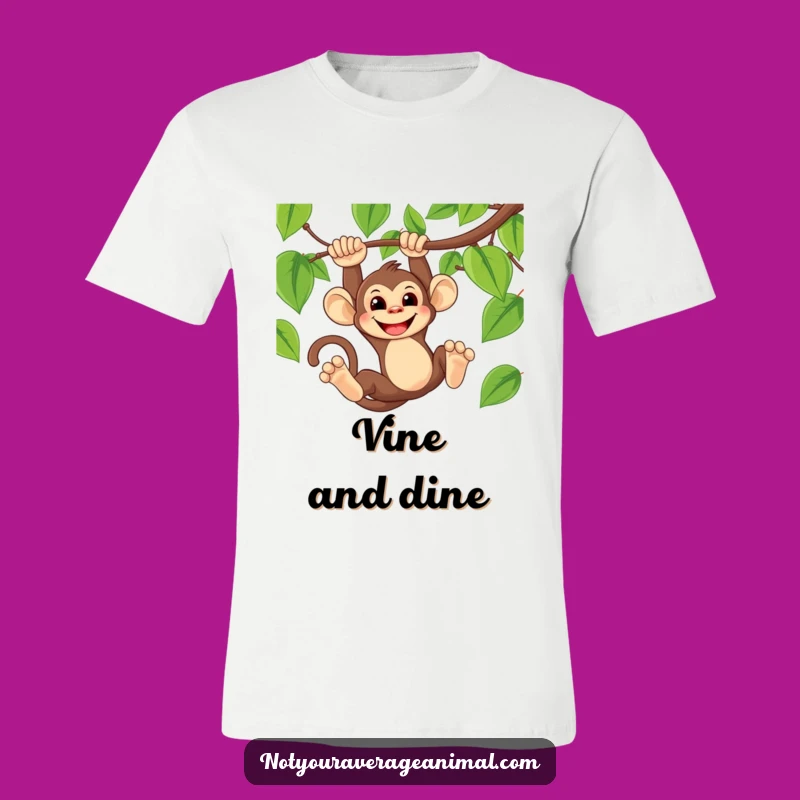 Funny Monkey Vine Swing T-Shirt - Cheeky & Humorous Apparel