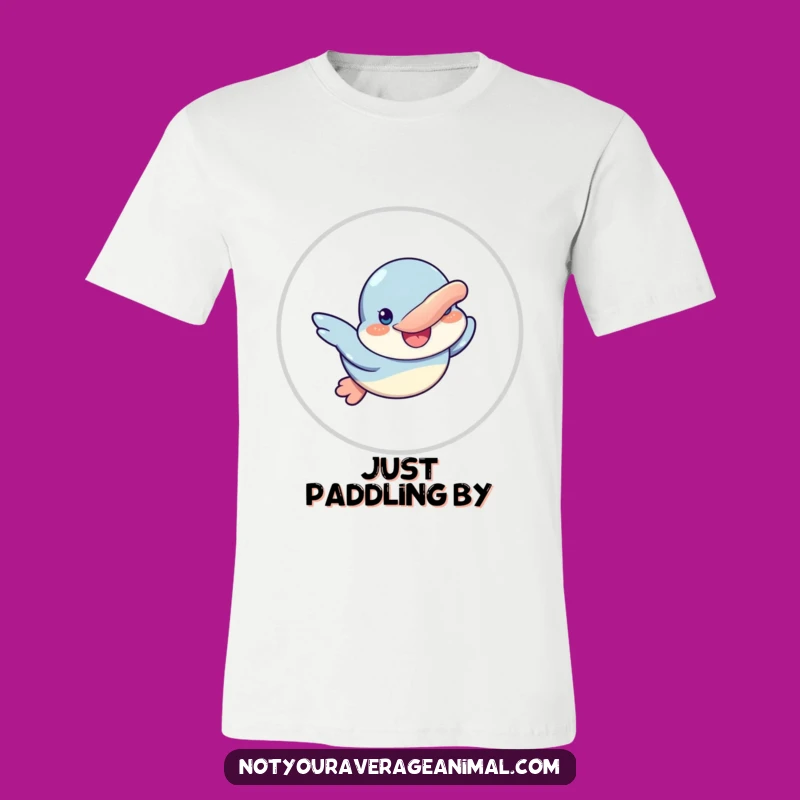 Funny Platypus Swimming T-Shirt: Wear Your Smile and Make a Splash