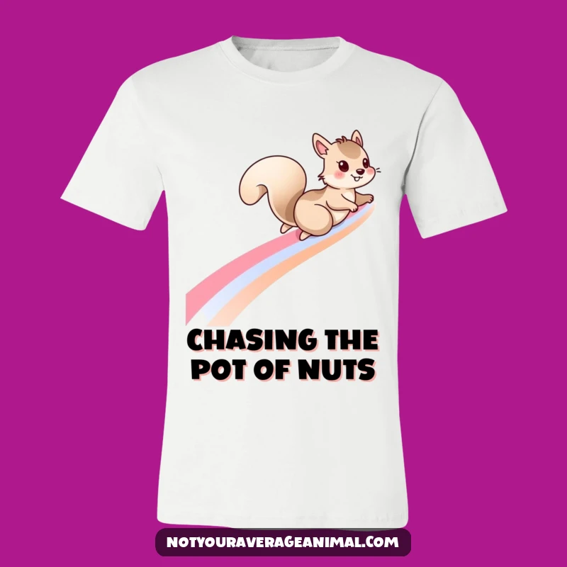Funny Squirrel Rainbow T-Shirt: Embrace Your Inner Adventurer