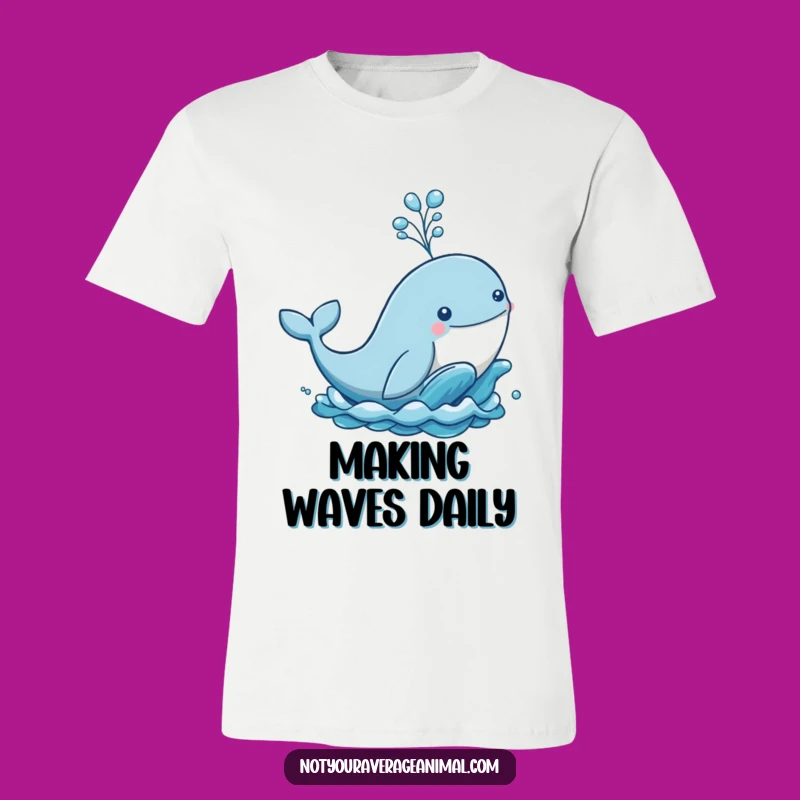 Funny Whale Spout T-Shirt - Playful Ocean Vibes & Hilarious Gift