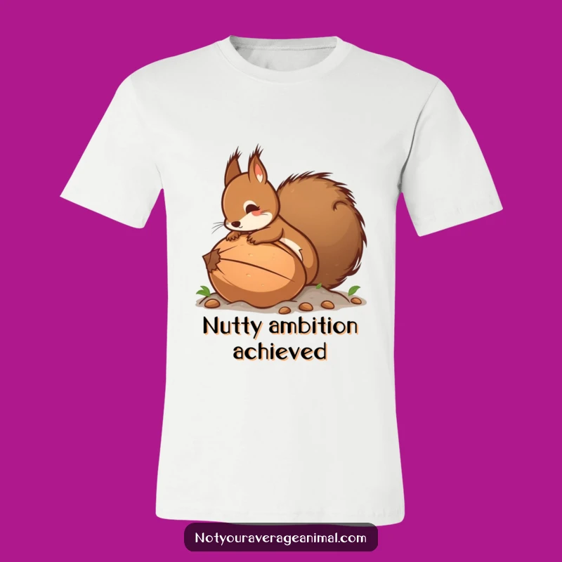 Funny Squirrel's Giant Nut T-Shirt - Hilarious Woodland Creature Apparel