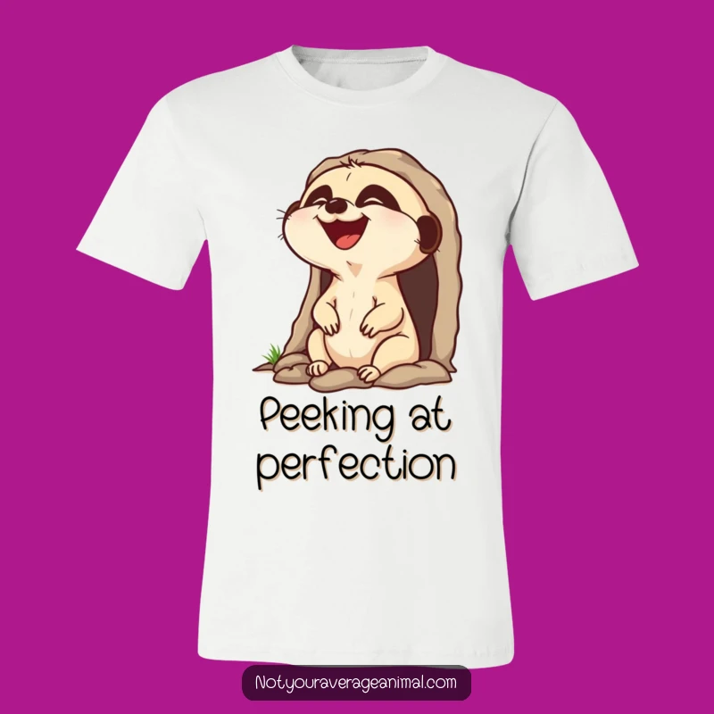 Funny Laughing Meerkat T-Shirt, Hilarious Desert Dweller Tee for Gift